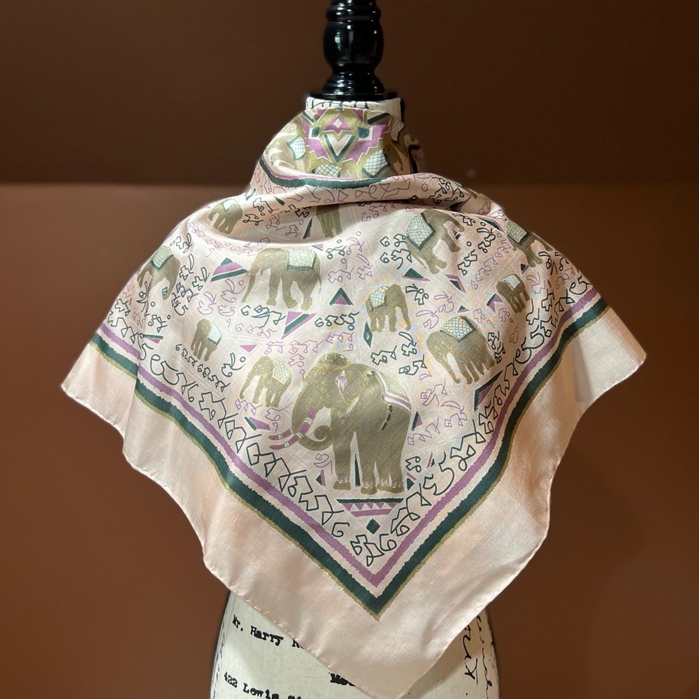 Beautiful Vintage Silk Scarf